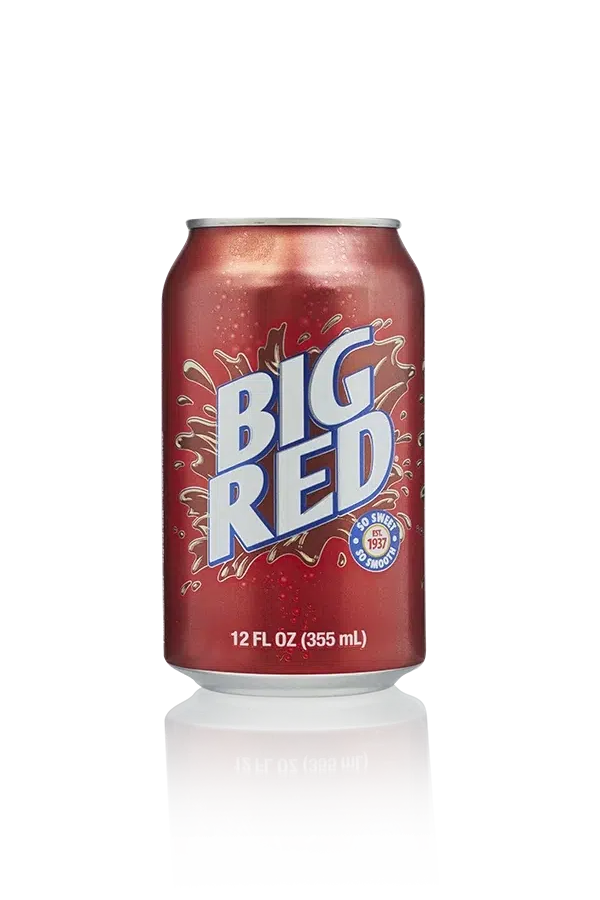 Big red usa soda usa blik 35,5cl front