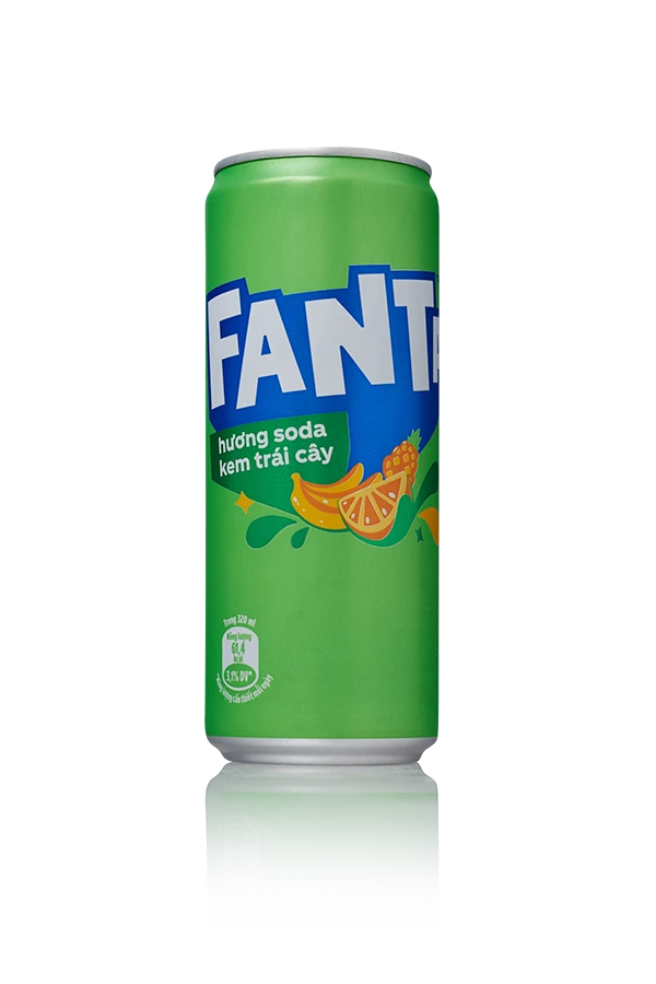 Fanta huong soada kem trai cay vietnam 24 x 32cl blik front