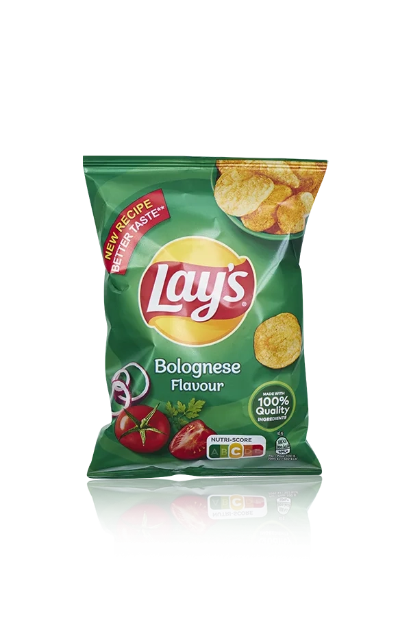 Lays bolognese klein front