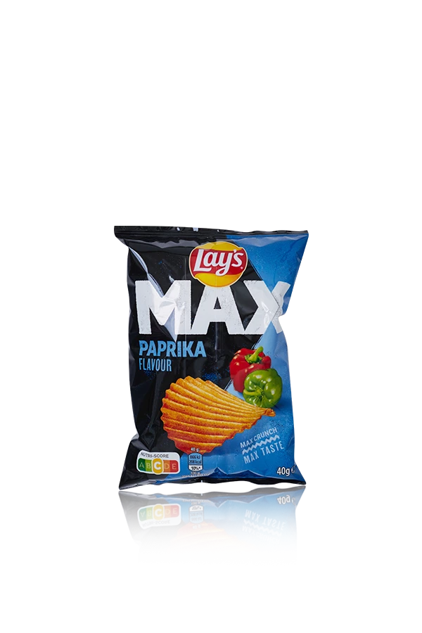 Lays max smoky paprika nederland 20 x 40g zak front