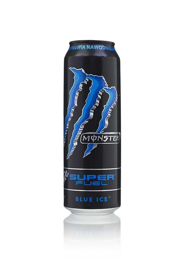 Monster energy blue ice blik 50cl front