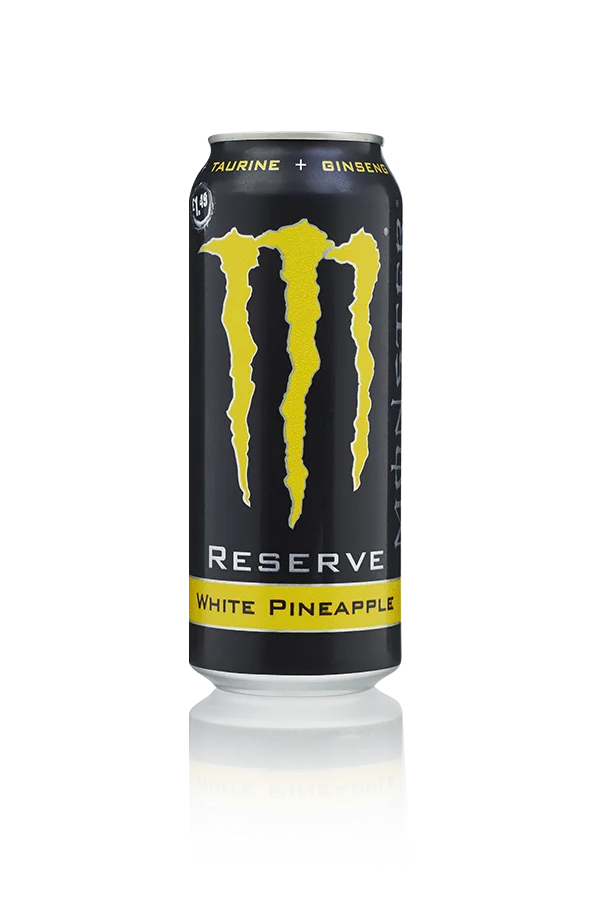 Monster energy white pineapple blik 50cl front