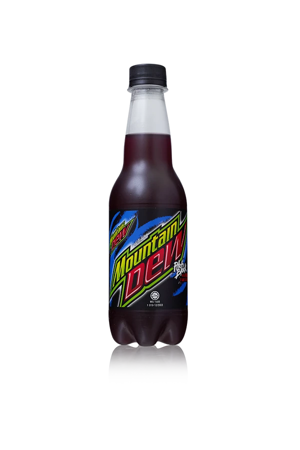 Mountain dew black pitch usa 24 x 40cl fles front