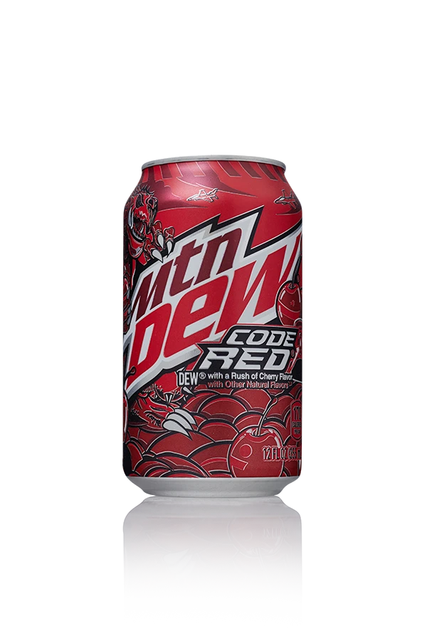 Mountain dew usa code red usa 12 x 33,5cl blik front