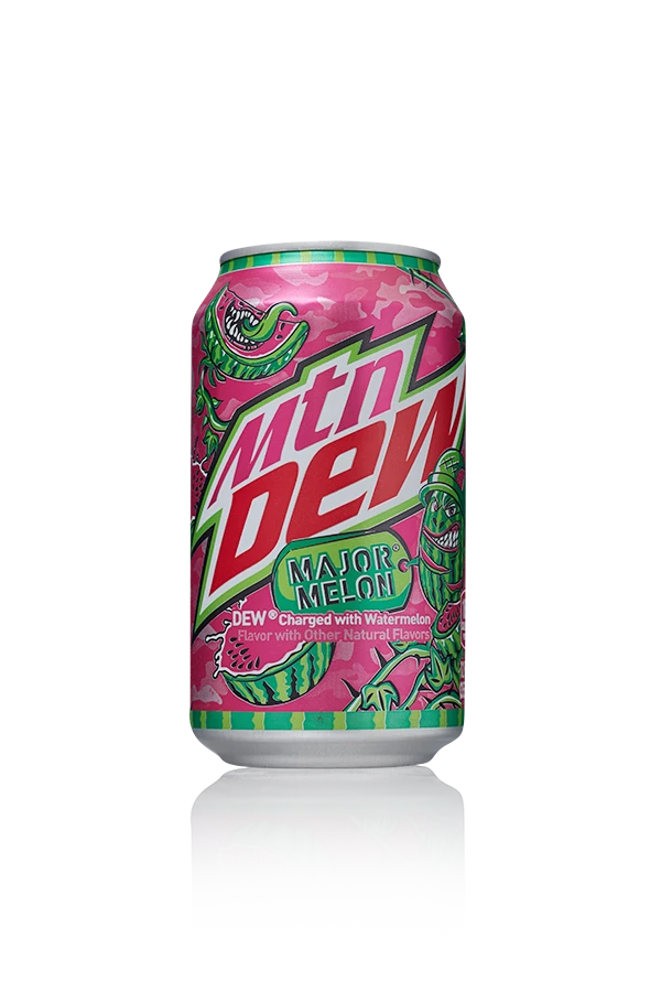 Mountain dew usa major melon usa 12 x 33,5cl blik front