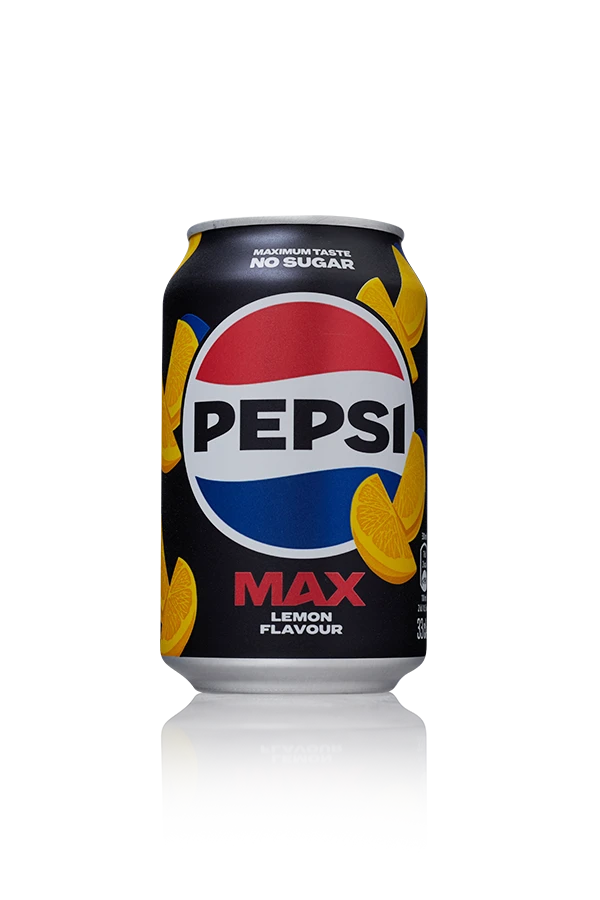 Pepsi max lemon (nieuwe verpakking) dk 24 x 33cl blik front