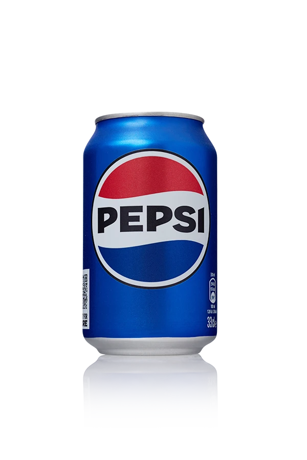 Pepsi regular (nieuwe verpakking) dk 24 x 33cl blik front