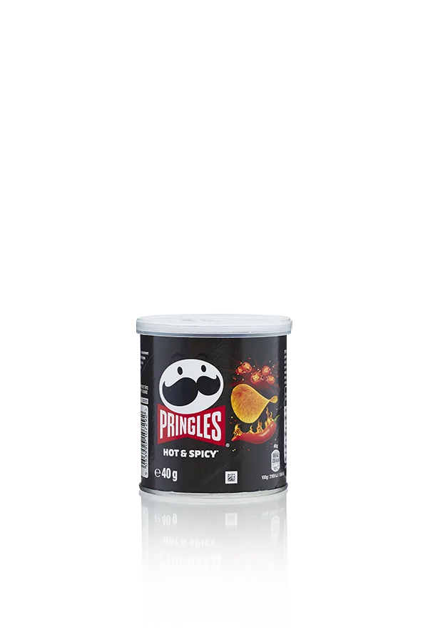 Pringles hot   spicy bus 40g front