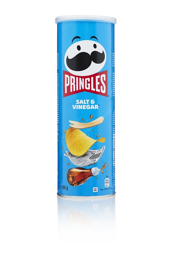 Pringles salt   vinegar bus 165g front