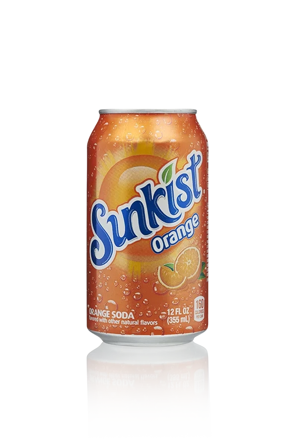 Sunkist usa orange usa blik 33,5cl front