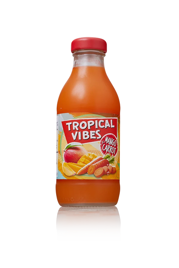 Tropical vibes mango carrot uk 15 x 30cl fles front