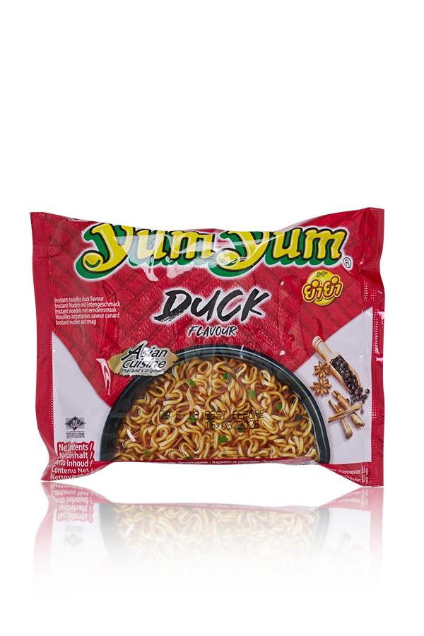 Yum yum  duck noodles soupe thailand 30 x 60g doos front