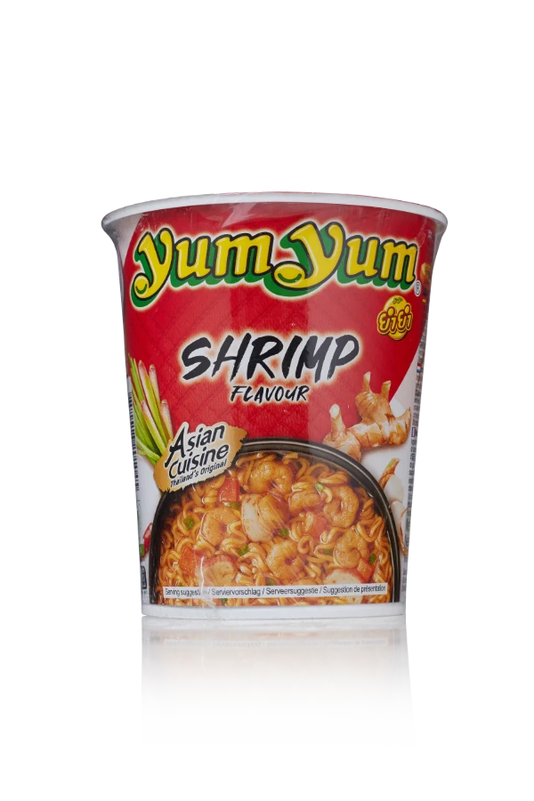 Yum yum shrimp cup thailand 12 x 70g cup front