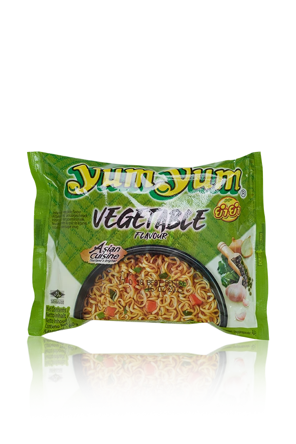 Yum yum  vegetable noodles soupe thailand 30 x 60g doos front